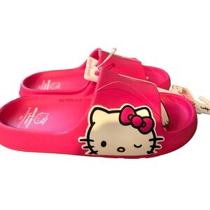 Hello Kitty Pink Slide Sandals Sanrio size 2/3